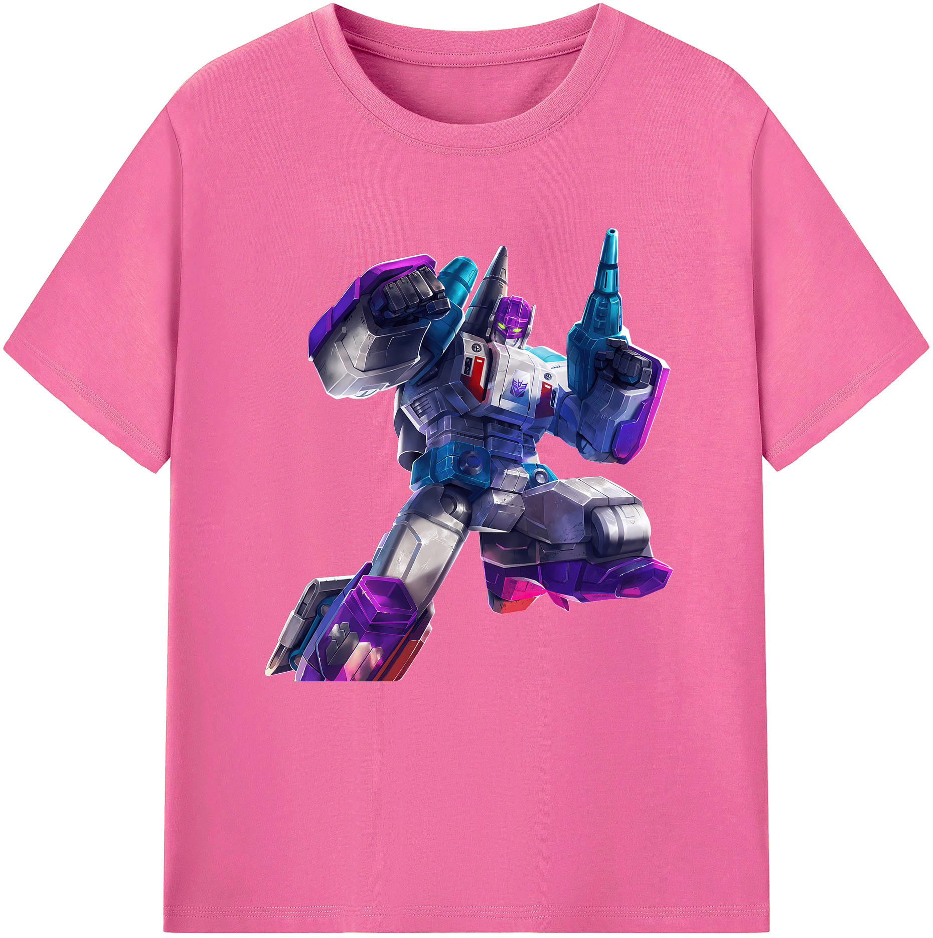 （画像用） Transformers トランスフォーマー レディースカジュアルプリントTシャツ（綿100％）